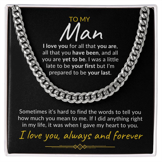 To My Man | Cuban Link Chain