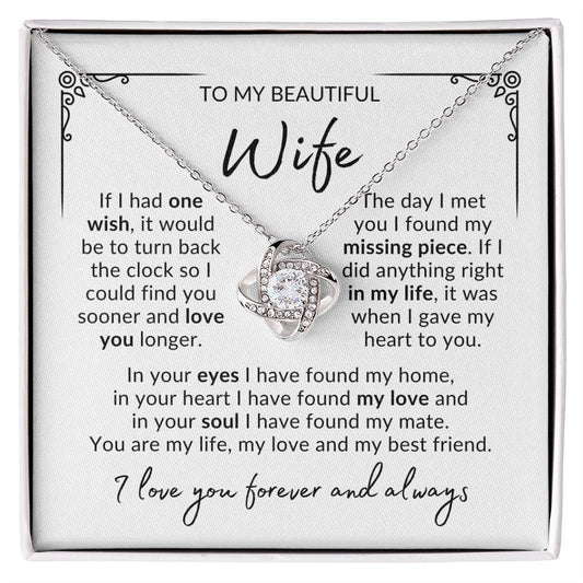 Beautiful Wife | Love Knot Necklace