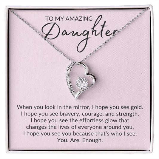 Amazing Daughter | Forever Love | Pink Card